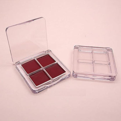 Empty Lipstick Palette, 3 Pieces Empty Makeup Palette Box Eyeshadow Palette Box DIY Eyeshadow Powder Blush Lipstick Palette for Women Daily and Travel Use