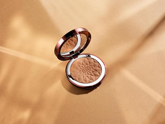 By Terry Tea To Tan Sun Bronzer, Hydrating & Smoothing Skincare-Infused Bronzing Powder, Vegan Formula, 3 Tan Bronze