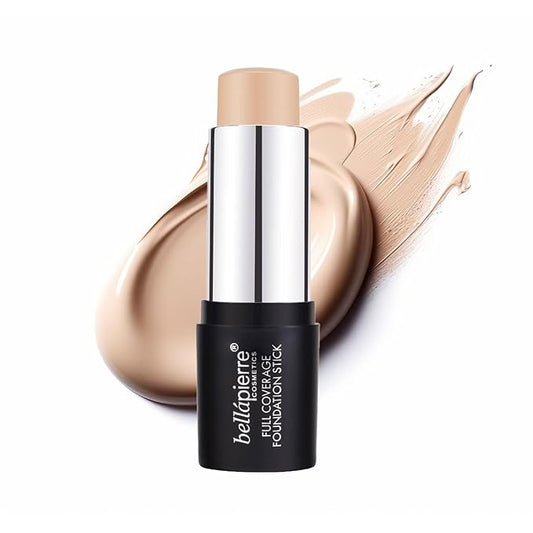 bellapierre Mineral Foundation Stick | Full Coverage Matte Finish | Cruelty Free | Non-Toxic and Paraben Free | Compact Tube - 0.35 Oz - Medium