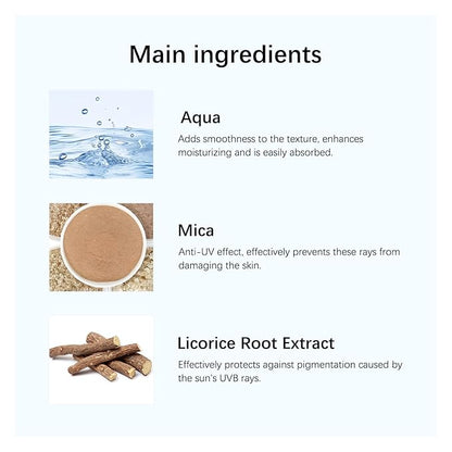 Tinted Mineral Sunscreen SPF 50-2-in-1 Makeup & Sunscreen for Natural Glow, Broad Spectrum Protection + Skincare Benefits All Skin Types (#001, 1.69 Fl Oz (Pack of 1))