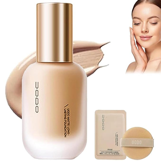 Uodo Liquid Foundation, Moisturizing Light Foundation, Matte Long Lasting Foundation, Base Uodo Liquid Foundation, Hydrating And Long-Lasting Foundation For All Skin Types (Hydration #W03, one size)
