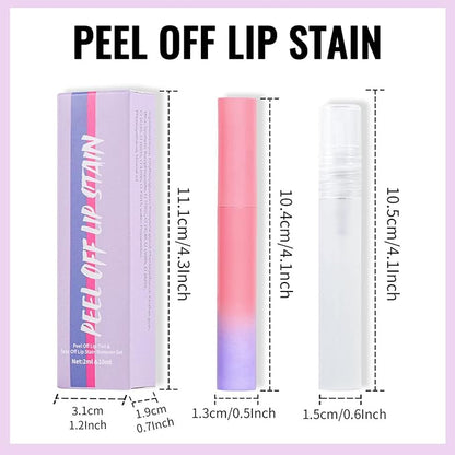 Erinde Peel Off Lip Tint Masque - Matte Finish Highly Pigmented Lip Stain, Waterproof & Transfer Proof, 02 Rose