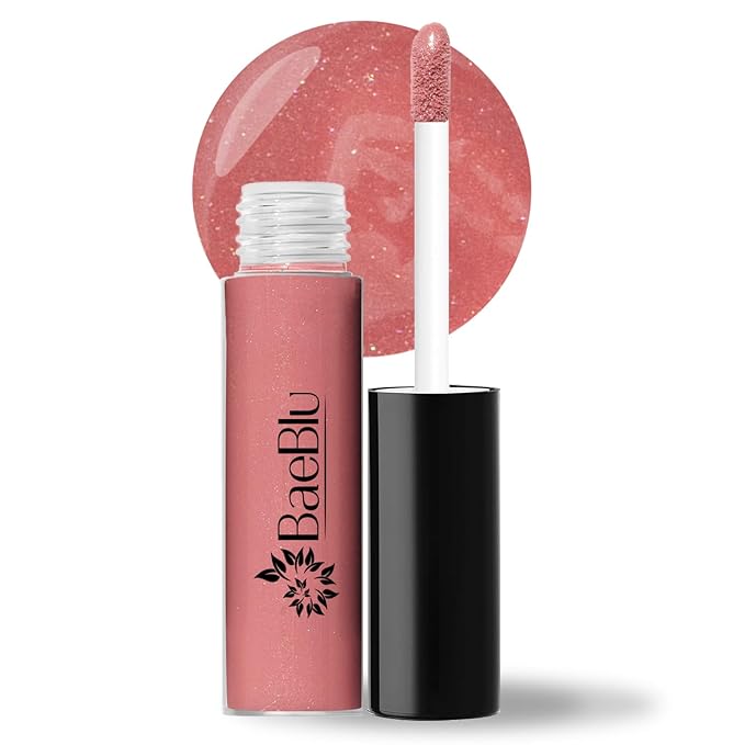 Organic Vegan Lip Gloss, 100% Natural Non-Toxic Moisturizing Ingredients, Dahlia