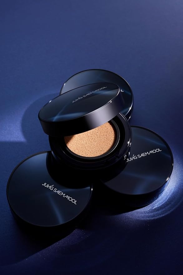 [JUNGSAEMMOOL OFFICIAL] Essential Skin Nuder Cushion Navy Edition (Light) | Refill Included | Limited Holiday Edition