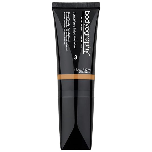 Bodyography Sun Defense Tinted Moisturizer - Nourishes and Defends Skin (Dark)