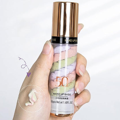 Skynest 2pcs Pore Primer, Color Correcting Facial Serum, Face Makeup Primer Base,Isolation Cream,Invisible Pore,Oil Control, Brightening Moisturizing Essence Concealer Foundation