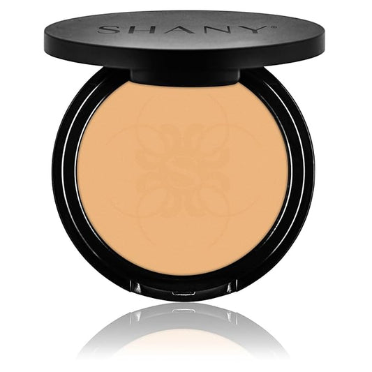 SHANY Two Way Foundation, Oil - Free, Talc Free, Wet/Dry - LIGHT AMBER