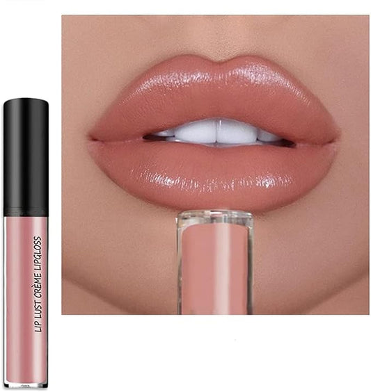 Kayswnag 12 Color Cream Texture Waterproof Lipstick, Lip Gloss Lip Lust Creme Lipgloss Liquid Lipstick,Waterproof Long Lasting Velvet Lip Gloss (02#)