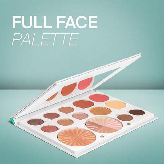 OFRA Pro Palette Soul - 4-in-1 Face Makeup Palette with Blush, Eyeshadows, Highlighter and Banana Powder - Powder Makeup Palette with an Integrated Mirror - Travel-Friendly, Cruelty-Free
