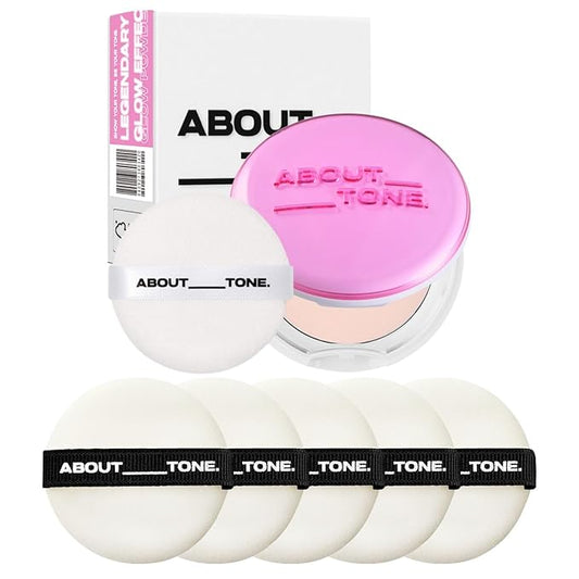 Glow Powder Pact + Powder Pact Puff 5P BUNDLE SET