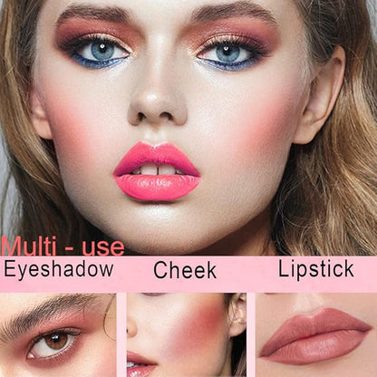 Cream Blush Wand, Milk Liquid Blush Contour Wand with Cushion Applicator, Smooth Natural Makeup Stick for Cheek, Lip, Eye - Lightweight, Easily Blendable - 101 Ravishing, Nude Pink