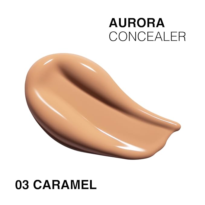 Liquid Foundation & Under Eye Concealer - Make Up Set for Flawless Natural Skin Base - Matte Foundation (Honey) and Liquid Concealer (Caramel)