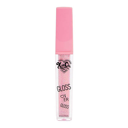 Kimchi Chic Gloss Over Gloss, Shimmery Micro-Sparkle Lip Gloss To Wear Alone Or Over Lipstick, Fragrance-Free Luscious Lip Balm, Shimmery Pink, 06 Pink Shimmer, 0.35ml