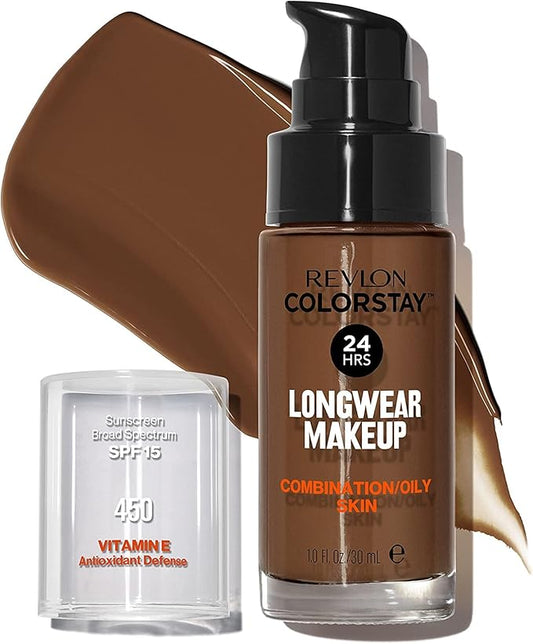 Revlon Colorstay SPF 15 Makeup Foundation for Combination/Oily Skin, Mocha, 1 Fl Oz