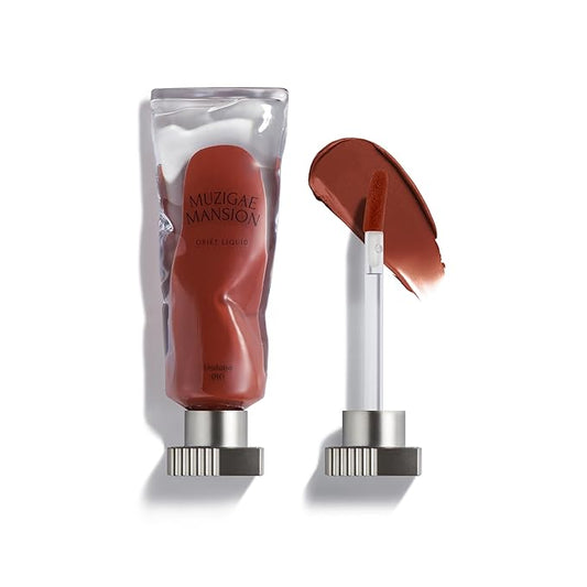 Objet Lip Stain (Unique Paint Tube Design) – Velvet Matte Tint, Long-Lasting Waterproof Lipstick, Hydrating Korean Makeup, Red & Rose Gloss, K-Beauty Tinted Lipstain (10 UNDONE)