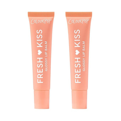 ColourPop Fresh Kiss Glossy Lip Balm - Hydrating Lip Care Enriched with Peptides, Hyaluronic Acid, Shea Butter & Vitamin E for an Ultra-Cushiony Formula - Mango Sorbet (2 Count)