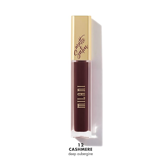 Milani Amore Satin Matte Lip Crème - Cashmere (0.22 Fl. Oz.) Cruelty-Free Nourishing Lip Gloss with a Soft, Full Matte Finish