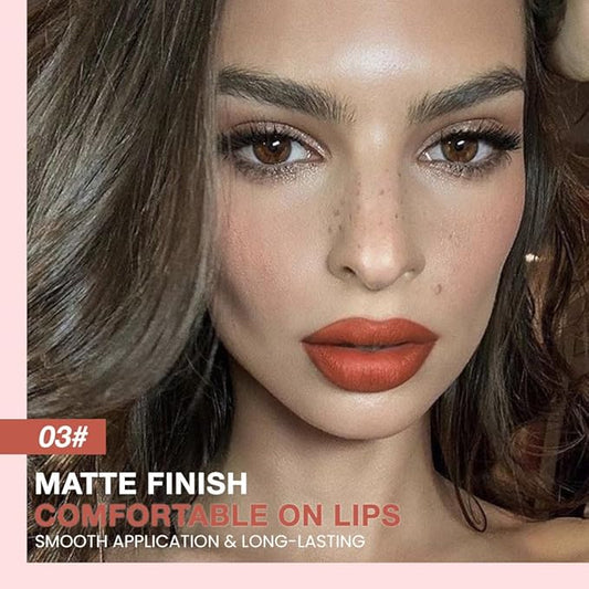 Kaely Matte Velvet Lip Liner Pencils Retractable for Shaping & Sculpting Lips, Orange Lip Pencils for Women Long Lasting Waterproof Rich Lip Colors Liner Crayon Lipstick delineador de labios 03