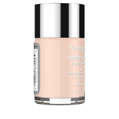 Neutrogena Healthy Skin Liquid Makeup Foundation with Broad Spectrum SPF 20 Sunscreen, Medium Coverage Foundation with Nourishing Pro-Vitamin B5, Natural Ivory 20, 1 fl. oz