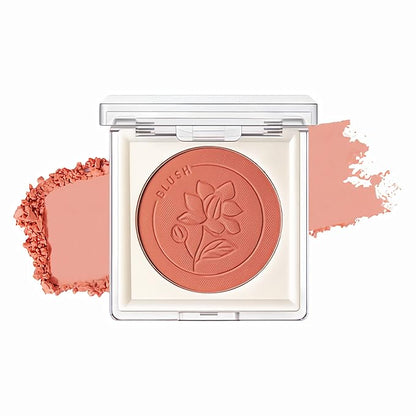 FOCALLURE Powder Palette Blush, Matte Mineral Blush Powder, Bright Shimmer Face Blush Makeup, Contour and Highlight Blush Palette, Highly Pigmented, Long Lasting, Waterproof, Blendable, #401