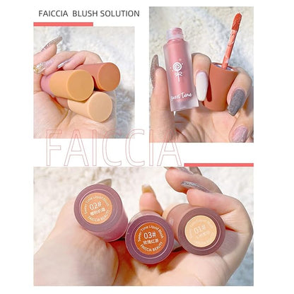 Cream Liquid Blush, Velvet Mousse Texture Matte Liquid Blush Makeup, Long Lasting Waterproof, Used for Cheeks to Enhance Complexion Create Natural-Looking Makeup (Rose Tea)
