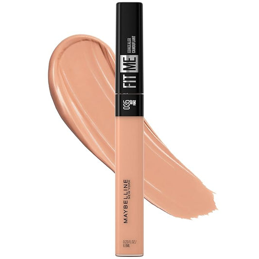 Maybelline New York Fit Me Liquid Concealer Makeup, Natural Coverage, Lightweight, Conceals, Covers Oil-Free, Deep, 1 Count (Packaging May Vary)