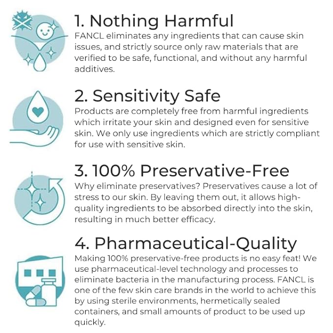 FANCL Mild Cleansing Oil, Japanese Facial Cleansing Oil, Makeup Remover, 100% Preservative Free, Clean Skincare for Sensitive Skin [US Package]