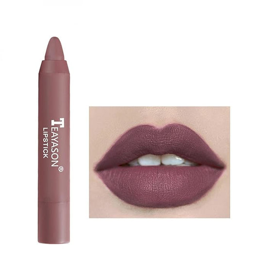 Agrifilm Matte Velvet Lipstick Lip Crayon Nourishing Non-Stick Cup Lip Stain Lip Gloss,Long-lasting Waterproof Lip Stick Lip Makeup for Women (7)