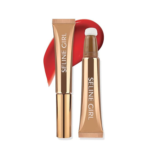 3-IN-1 Liquid Contour Stick, Highlighter & Blush & Contour Stick, Highlighter Stick Makeup, Multi-purpose Contour Makeup, Cream Contour Long Lasting and Waterproof Cosmetic #09