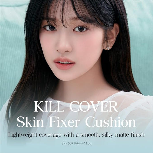 CLIO KILL COVER SKIN FIXER CUSHION (Advanced Version) (21C LINGERIE, [Refill Included])