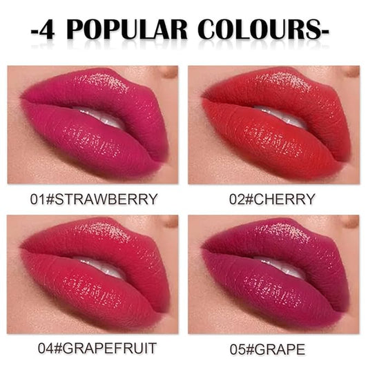 Water Lip Tint Red Grapefruit/Grape,korean Lip Tint Stain Natural Moisturizing& Non-sticky,Lip/Eye/Cheek 3 in 1 Lip Gloss，Smudge-proof & Lightweight,Vivid Color