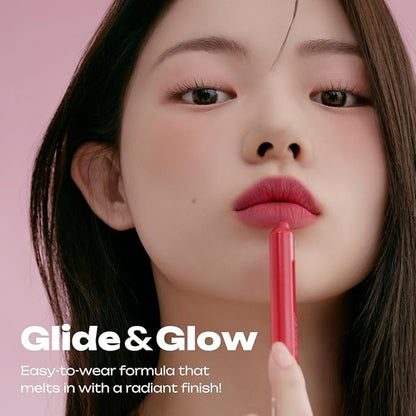 Peripera Slip On My Lip 10 Colors, Long-Lasting Shine Slim Lipstick, Slick Lip Crayon, Long Lasting, Satin, Matte, Glowy Korean Lip, K Beauty (M05 DIZZY LOVE, One Size)
