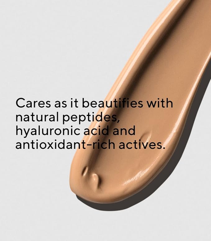 MÁDARA Organic Skincare | SKINONYM Semi-Matte Peptide Foundation, #40 SAND, 30ml – Boosted by collagen-supporting peptides, Semi-matte finish, Adapts to the skin's texture, Ecocert certified.