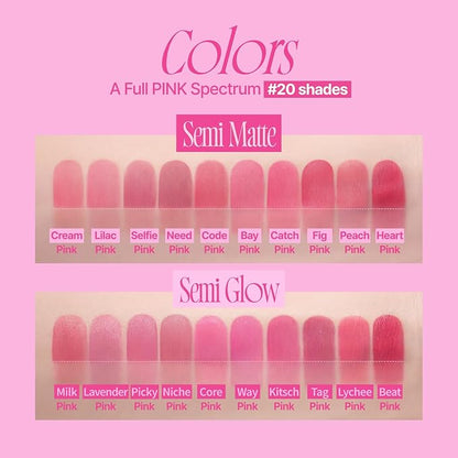 Pink Obsession Stay-Fit Lip Tint | G05 Core Pink | Weightless & Layerable Tint for Smudge-proof, Long-lasting Wear | Soft Blur Finish or Vibrant Flush | 3.8g