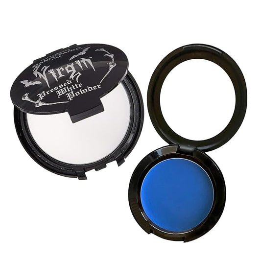 MANIC PANIC Vampyre's Veil White Pressed Powder Bundle with Blue Moon Face & Body Paint