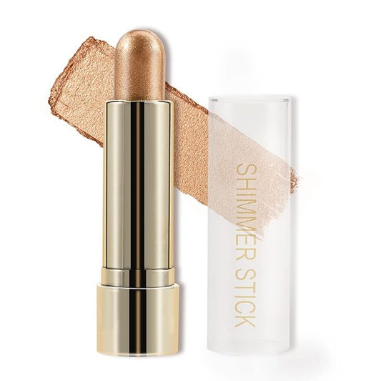 Boobeen Highlight and Glow Shimmer Cream Makeup Contour Stick - Highlighter Bronzer Waterproof Long-lasting Face Glitter Makeup, Pack of 1
