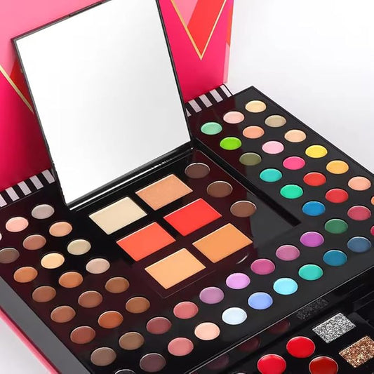 Makeup pallete Profesional colors, all-in-one for women, complete kit 88 colors and 2 brushes, perfect for gifting.