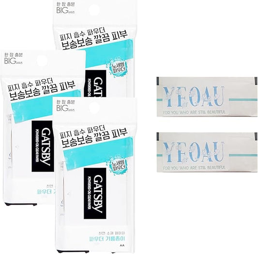 Makeup Fixer, Oil Soft Paper For GATSBY Paper Powder Oil Clear Sheet (3 Packs 70 Sheets)