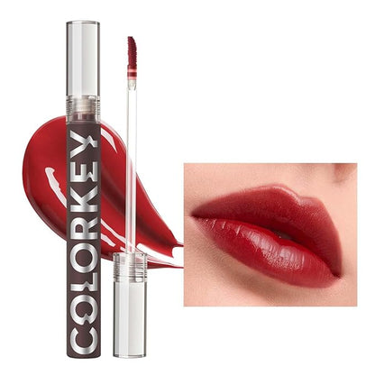 COLORKEY Lip Gloss Mirror Series, Hydrating Lip Gloss with Essential oil, High Shine Glossy Lip Tint, Hydrated & Fuller-looking Lips, Long-Lasting Liquid Lipstick(R702)