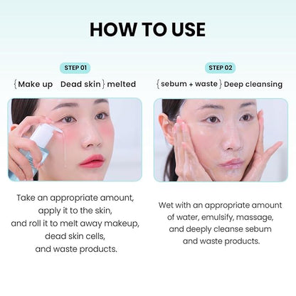 ilso Super Melting Sebum Cleansing Oil, Watery Oil Type, Sensitive Skin Face Wash, Oil Cleanser for Face, Makeup Blackhead Remover, Korean Skin Care 6.75 fl oz (200ml)