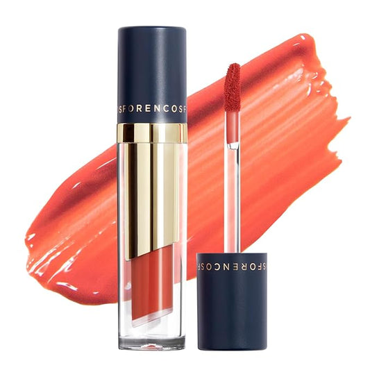 FORENCOS Long Lasting Waterproof Lip Stain Liquid Lipstick, Velvet Matte, Longwear, High Pigmentation, Tattoo Lips, Weightless, Smudge-proof, Non-Sticky, Korean Lip Tint Stain Makeup (06 Mignon)