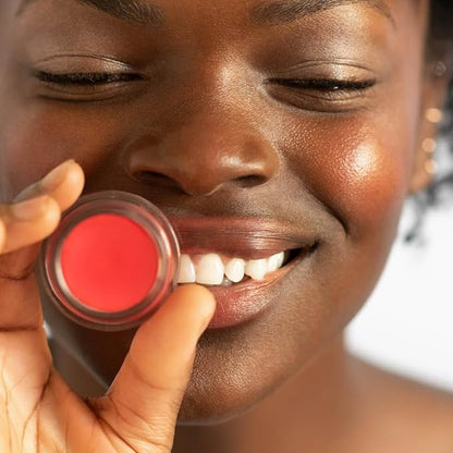 Ere Perez - Natural Carrot Color Pot | For Lips + Cheeks | Buildable, Blendable, Creamy, Vibrant, Satin Finish | Cacao Butter, Avocado + Castor Seed Oil | Vegan, Cruelty-Free, Clean Beauty (Hello)