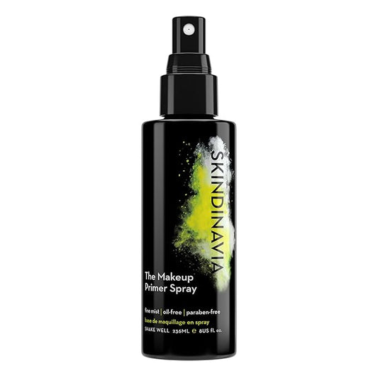 Skindinavia The Makeup Primer Spray - Hydrating Spray On Base Layer For Normal & Combination Skin - Professional Pore Minimizing Primer Mist for Face (8 Oz)