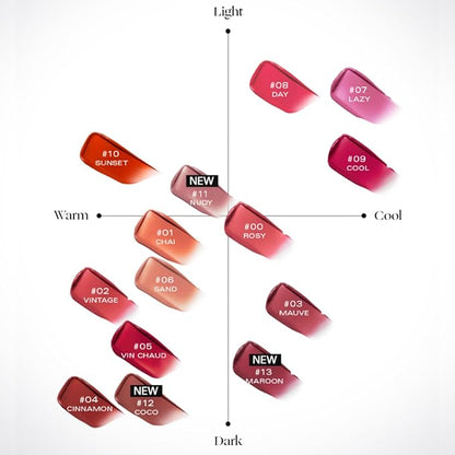 BBIA Glow Lip Tint (#05 VIN CHAUD) + Last Velvet Tint (V05 EXTRA CUTE) Bundle SET