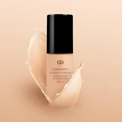 GA-DE Longevity Collagen Foundation 503 - SPF Face Makeup - Hydrates Skin and Improves Elasticity - Full Coverage and Matte Finish - 1 oz