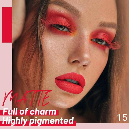 Matte Liquid Lipstick,Light Pink Liquid Lip Stains, Long Lasting Waterproof Lip Gloss Makeup, Velvet Non-Stick Cup Lips Stain X-15#