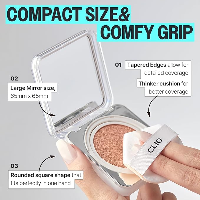 [Bundle] CLIO Essential Lip & Cheek Tap 02 Bunny Flush + Kill Cover Founwear Cushion The Original 23N