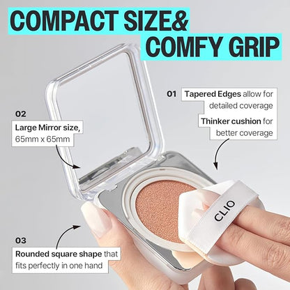 [Bundle] CLIO Essential Lip & Cheek Tap 02 Bunny Flush + Kill Cover Founwear Cushion The Original 23N