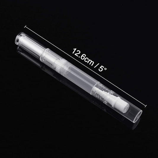 Awpeye 30Pack 3ML Transparent Twist Pens, Empty Nail Oil Pen Brush Cosmetic Lip Gloss Container Applicators
