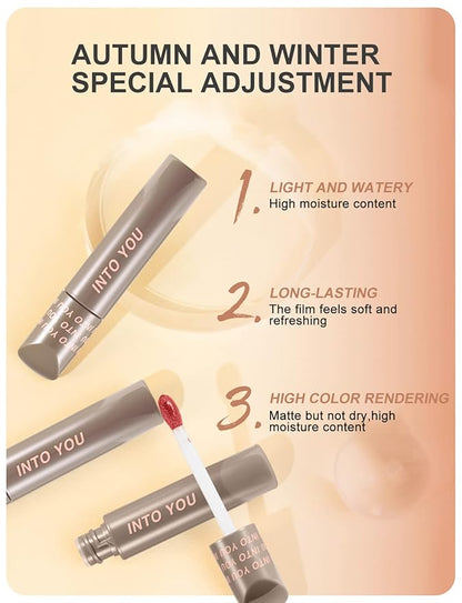 INTO YOU Hydrating Lip Gloss Liquid Moisturizing Lipstick Long Lasting Lip Tint for Women Plumping Non-Stick Glitter Shine Lip Glossy Stains Makeup (P05)